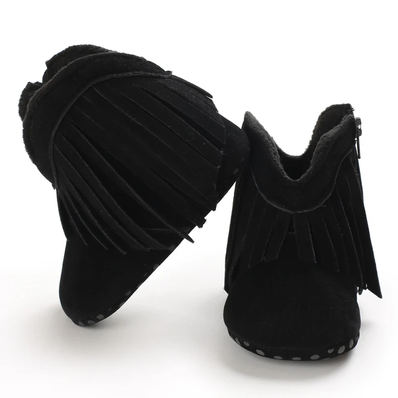 Toddler Footwear Boots Newborns Prewalkers For Unisex Baby Boys Girls Winter Keep Warm Moccasins Tassel Footwear Shoes 0-18M