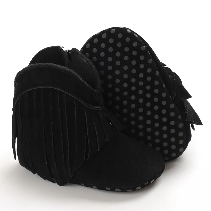 Toddler Footwear Boots Newborns Prewalkers For Unisex Baby Boys Girls Winter Keep Warm Moccasins Tassel Footwear Shoes 0-18M