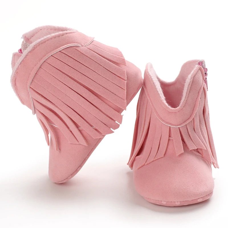 Toddler Footwear Boots Newborns Prewalkers For Unisex Baby Boys Girls Winter Keep Warm Moccasins Tassel Footwear Shoes 0-18M