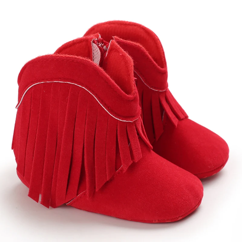 Toddler Footwear Boots Newborns Prewalkers For Unisex Baby Boys Girls Winter Keep Warm Moccasins Tassel Footwear Shoes 0-18M