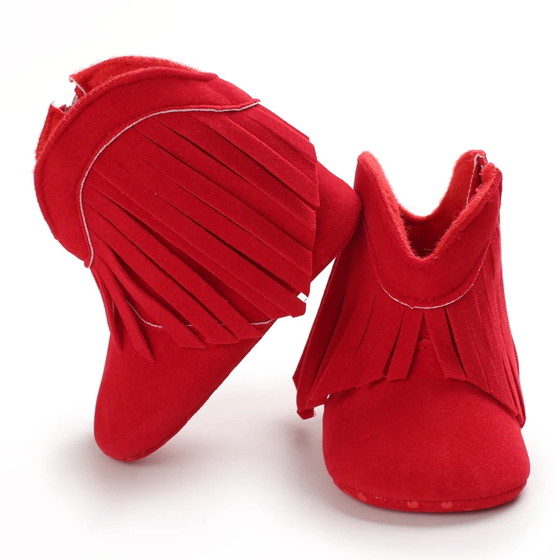 Toddler Footwear Boots Newborns Prewalkers For Unisex Baby Boys Girls Winter Keep Warm Moccasins Tassel Footwear Shoes 0-18M