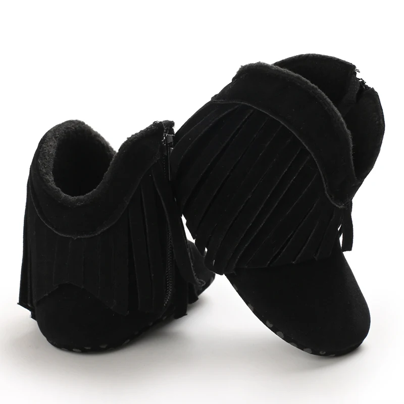 Toddler Footwear Boots Newborns Prewalkers For Unisex Baby Boys Girls Winter Keep Warm Moccasins Tassel Footwear Shoes 0-18M