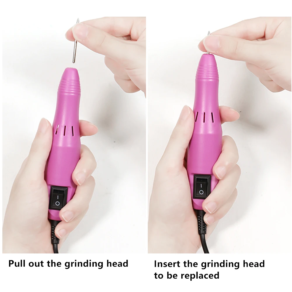 LINMANDA Professional Electric Nail Drill Machine Set Nail Files Drill Bits Gel Polish Remover Portable Nail Polisher Equipment
