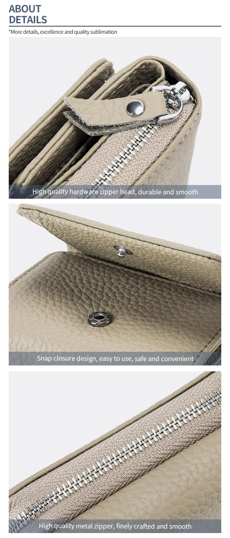 Genuine Leather Women Wallet Small Zipper Coin Wallet Female Short Cow Leather Women Purse RFID Card Money Bag Gift for Women