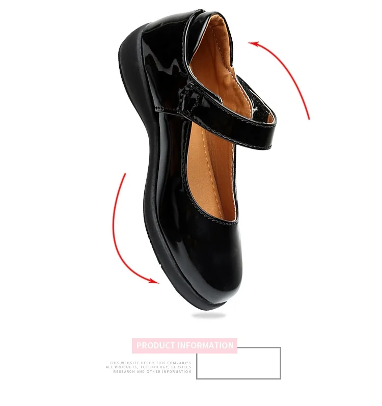 Kids Girls Leather Shoes Children Students Girls Soft Bottom Performance Shoes Children Students Princess Footwear