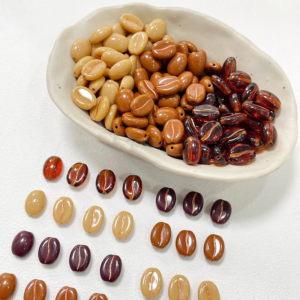 Czech Glass Beads Coffee Beads Loose Beads DIY Handmade Accessories