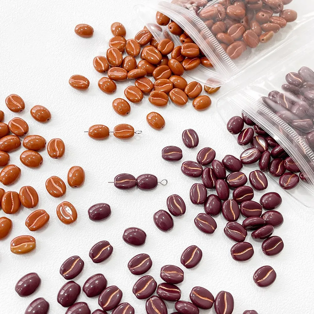 Czech Glass Beads Coffee Beads Loose Beads DIY Handmade Accessories
