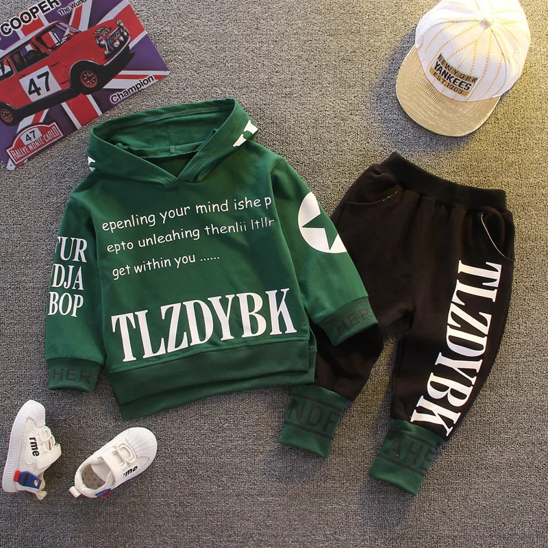 New Spring Autumn Fashion Baby Clothes For Girls Children Boys Hoodies Pants 2Pcs/Sets Toddler Casual Clothing Kids Tracksuits