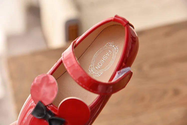 Baby Girl Shoes Soft PU Patent Leather Flats For Girls Kids Little Children Casual Flats Size 21-30 Shoes Cute Sweet Princess