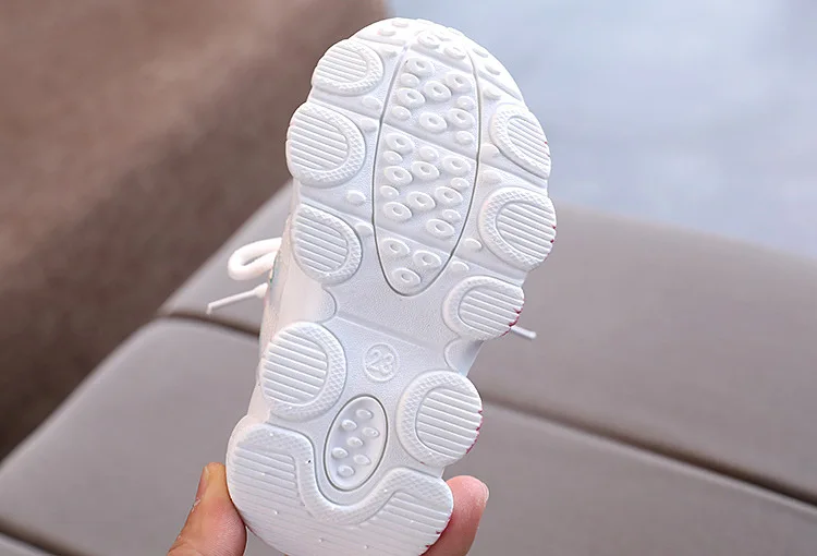 2022 Breathable Toddler Boy Sneakers Stretch Fabric Fashionable Baby Running Shoes Pink School Girl Sports Shoes Sneakers