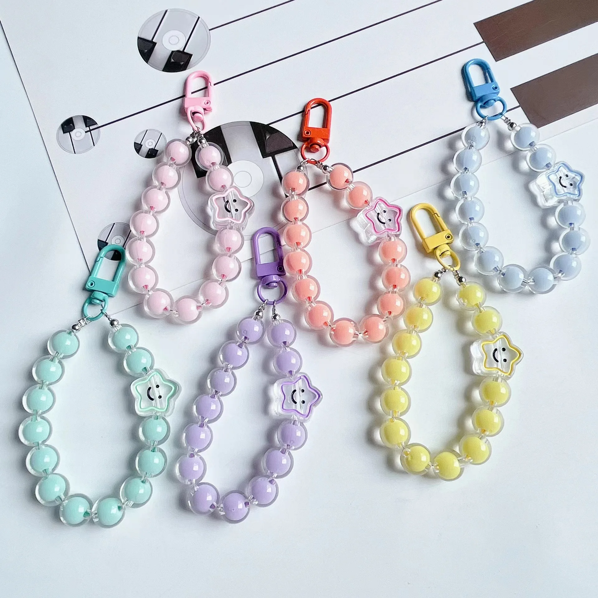 8mm Round Beads Bracelet Making Kit Beads, Bracelet Beads Marble Loose Beads Turquoise Turtle Starfish for Women Bracelet Earrin