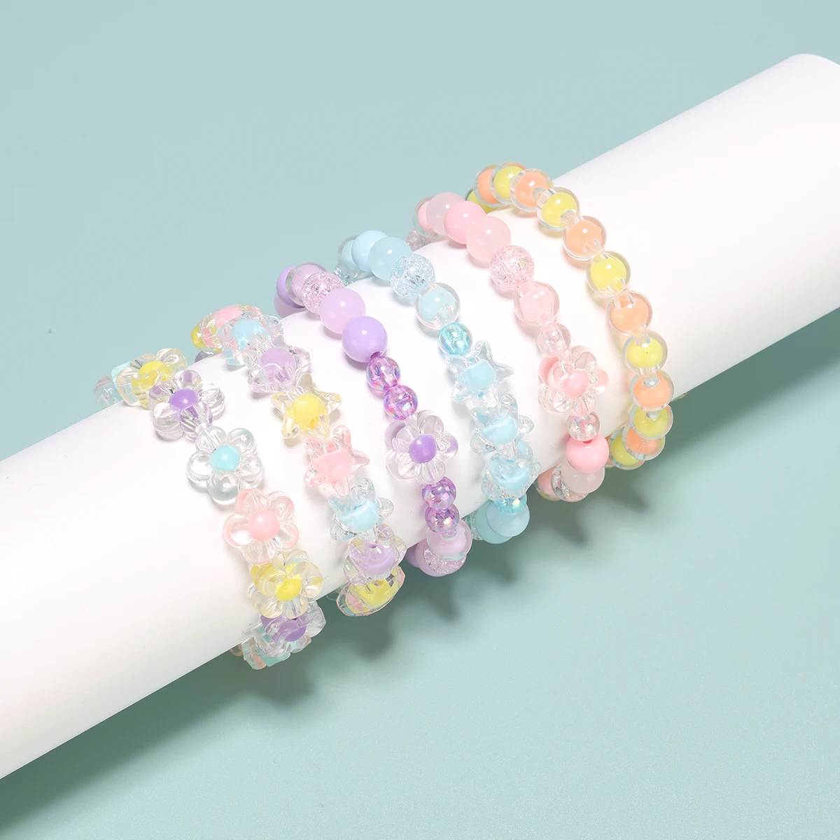 8mm Round Beads Bracelet Making Kit Beads, Bracelet Beads Marble Loose Beads Turquoise Turtle Starfish for Women Bracelet Earrin