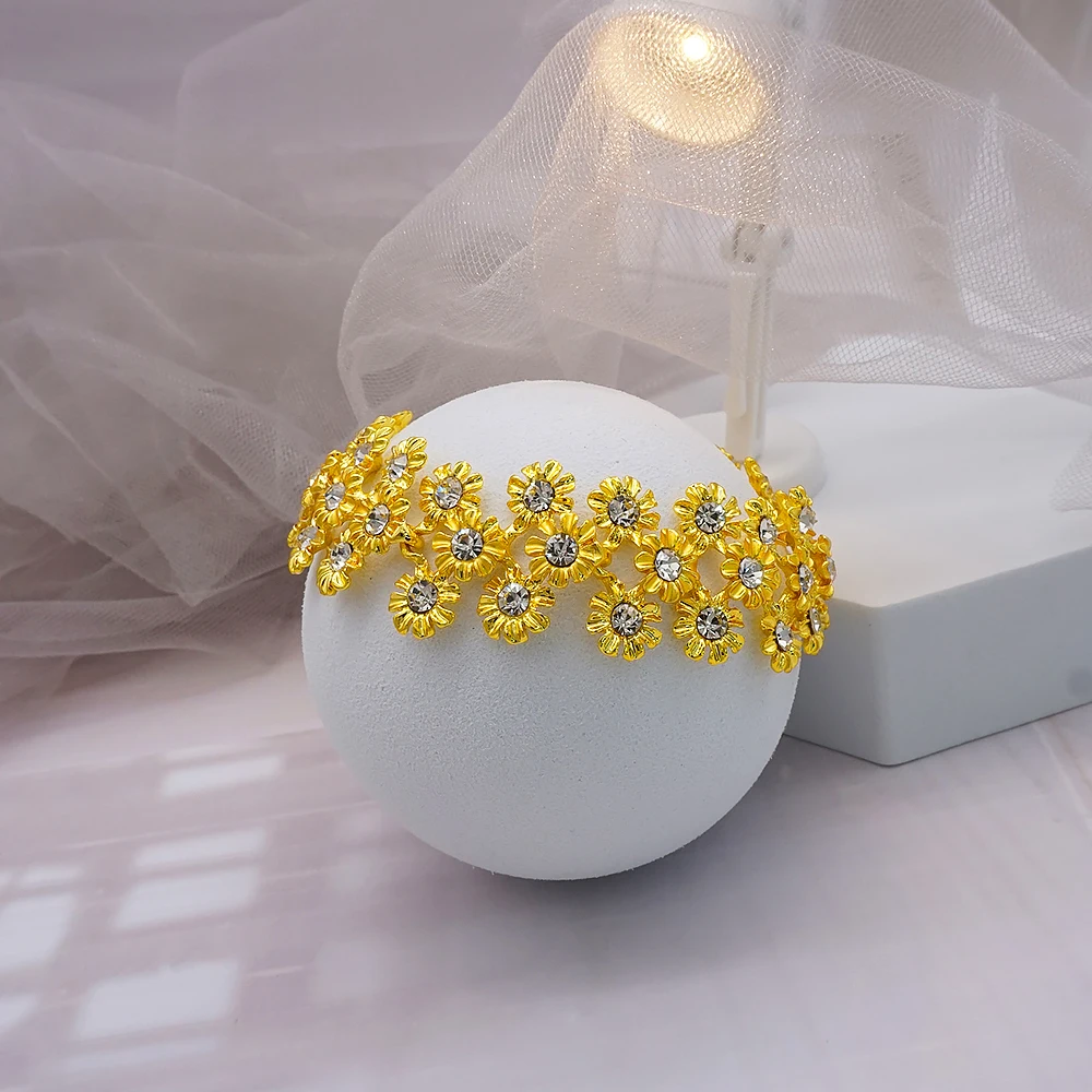 Dubai Women Gold Color Jewelry Sets African Wedding Bridal Gifts For Saudi Arab Necklace Bracelet Earrings Ring Jewellery Set