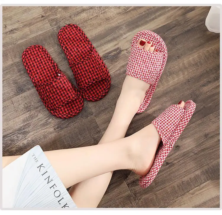 Japanese New Cloth Sole Slippers Silent Indoor Soft Sole Shoes Spring, Autumn, Winter Women's Home Seasons Pantuflas De Mujer