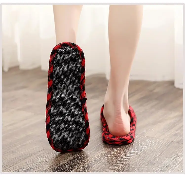 Japanese New Cloth Sole Slippers Silent Indoor Soft Sole Shoes Spring, Autumn, Winter Women's Home Seasons Pantuflas De Mujer