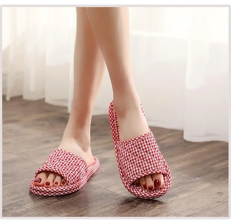 Japanese New Cloth Sole Slippers Silent Indoor Soft Sole Shoes Spring, Autumn, Winter Women's Home Seasons Pantuflas De Mujer
