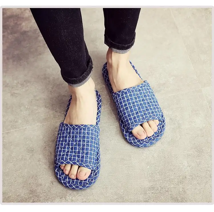 Japanese New Cloth Sole Slippers Silent Indoor Soft Sole Shoes Spring, Autumn, Winter Women's Home Seasons Pantuflas De Mujer