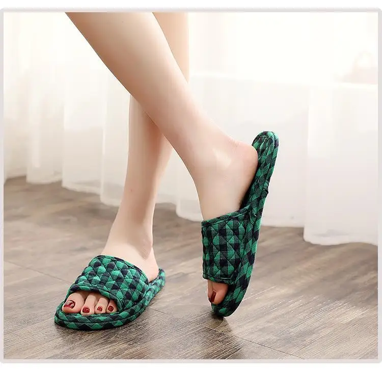 Japanese New Cloth Sole Slippers Silent Indoor Soft Sole Shoes Spring, Autumn, Winter Women's Home Seasons Pantuflas De Mujer