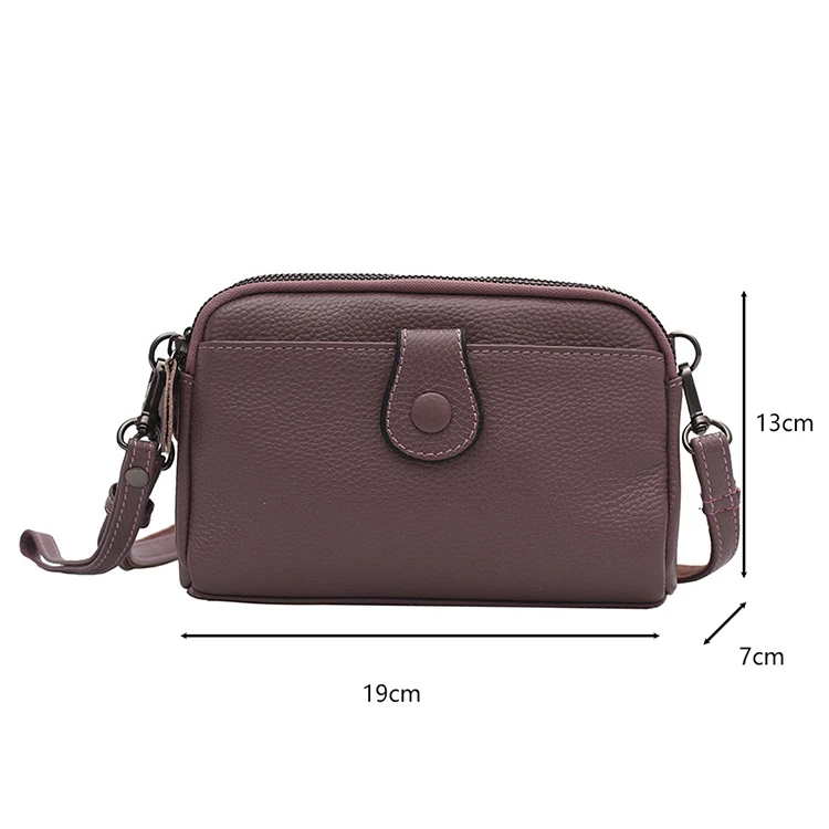 Women Genuine Leather Shoulder Bag New Casual Female Small Crossbody Bags For Women Bag Cell Phone Bag Day Clutches
