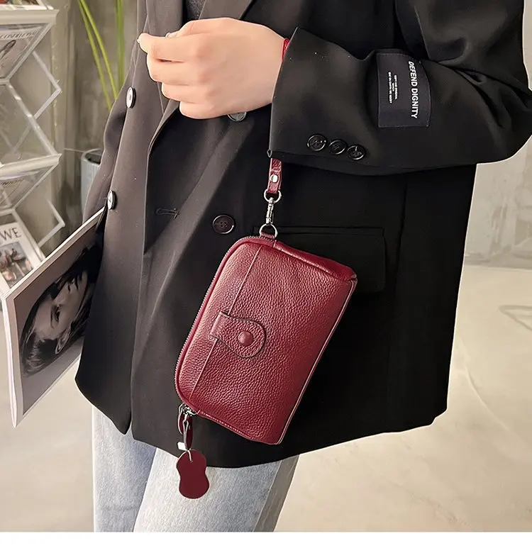 Women Genuine Leather Shoulder Bag New Casual Female Small Crossbody Bags For Women Bag Cell Phone Bag Day Clutches