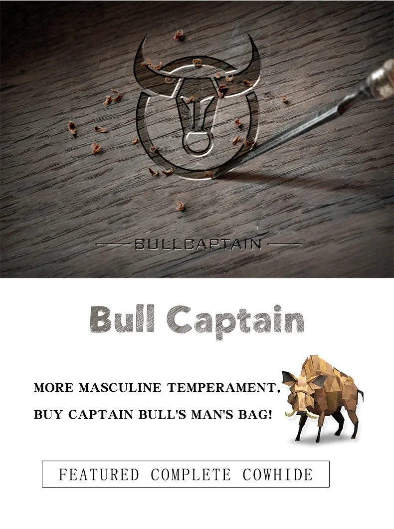 BULLCAPTAN Genuine Leather Men's Wallet RFID Function Fashion Men's Card Clip Wallet Latest Gift Box Men's Business Wallet QB032