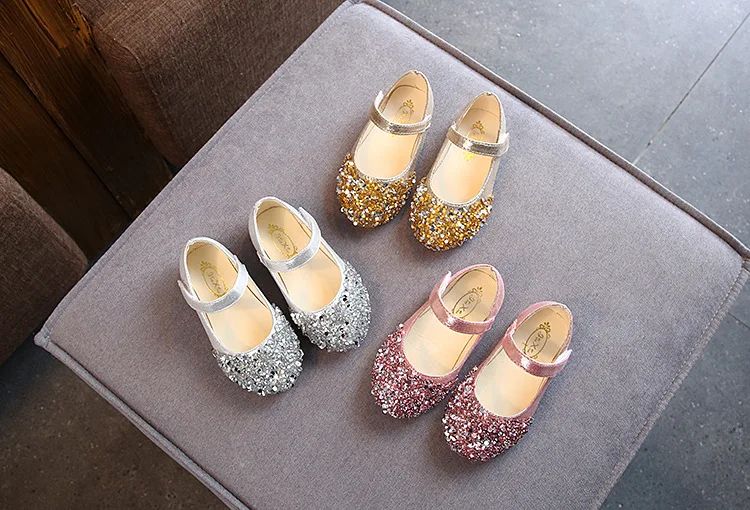 2023 Spring New Children Shoes Girls Princess Shoes Glitter Children Baby Dance Shoes Casual Toddler Girl Sandals