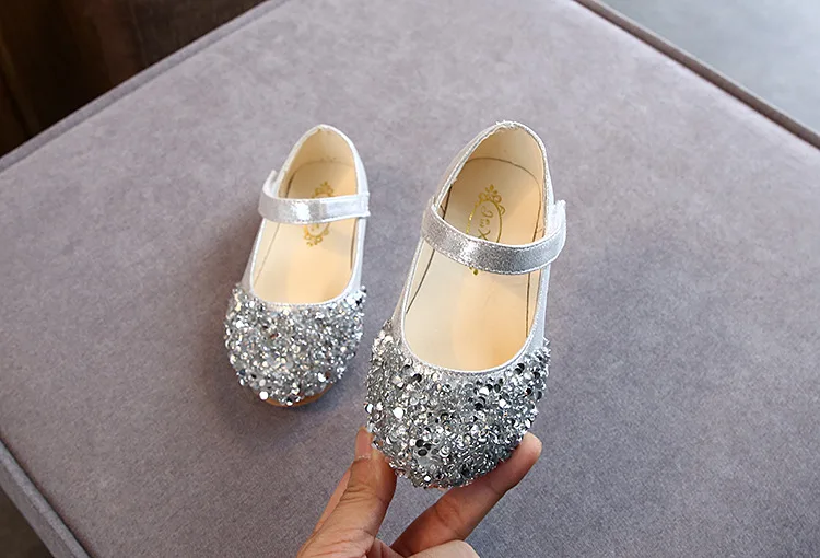 2023 Spring New Children Shoes Girls Princess Shoes Glitter Children Baby Dance Shoes Casual Toddler Girl Sandals