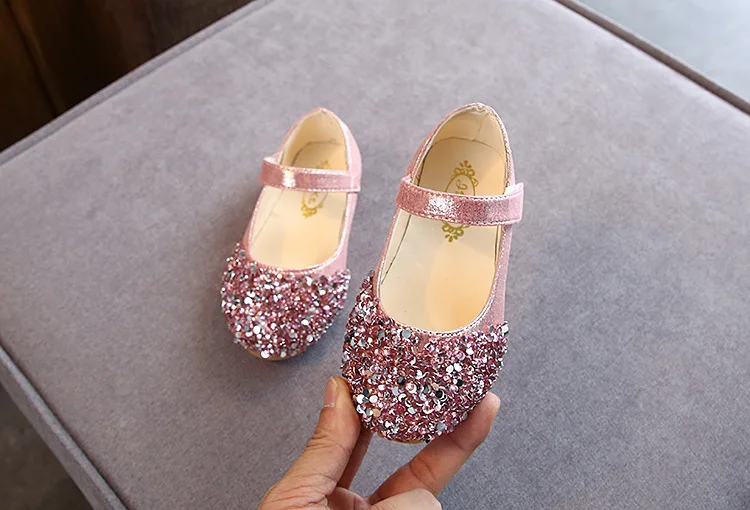 2023 Spring New Children Shoes Girls Princess Shoes Glitter Children Baby Dance Shoes Casual Toddler Girl Sandals