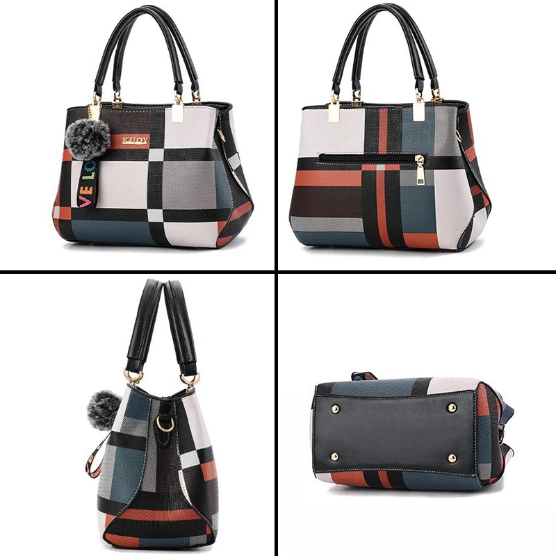 PU Leather Casual Crossbody Bags for Women Ladies Luxury Designer Tote Handbag Female Large Capacity Travel Shoulder Bag Sac