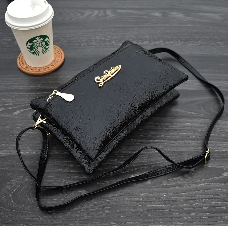 Women's Wallet Four Zipper Long Clutch Bag 3D Knurling Retro Leather Purse Sac Femme Portfel Damski Wristlet Kadın Phone Wallet