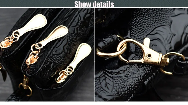 Women's Wallet Four Zipper Long Clutch Bag 3D Knurling Retro Leather Purse Sac Femme Portfel Damski Wristlet Kadın Phone Wallet