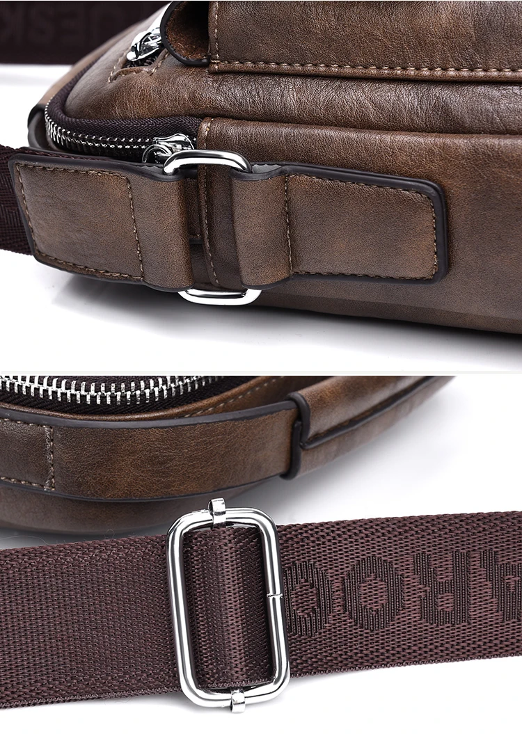 Kangaroo Luxury Brand Men's Shoulder Bag Vintage Messenger Bag Leather Men Handbag Split Leather Crossbody Bags For Men 2020 New