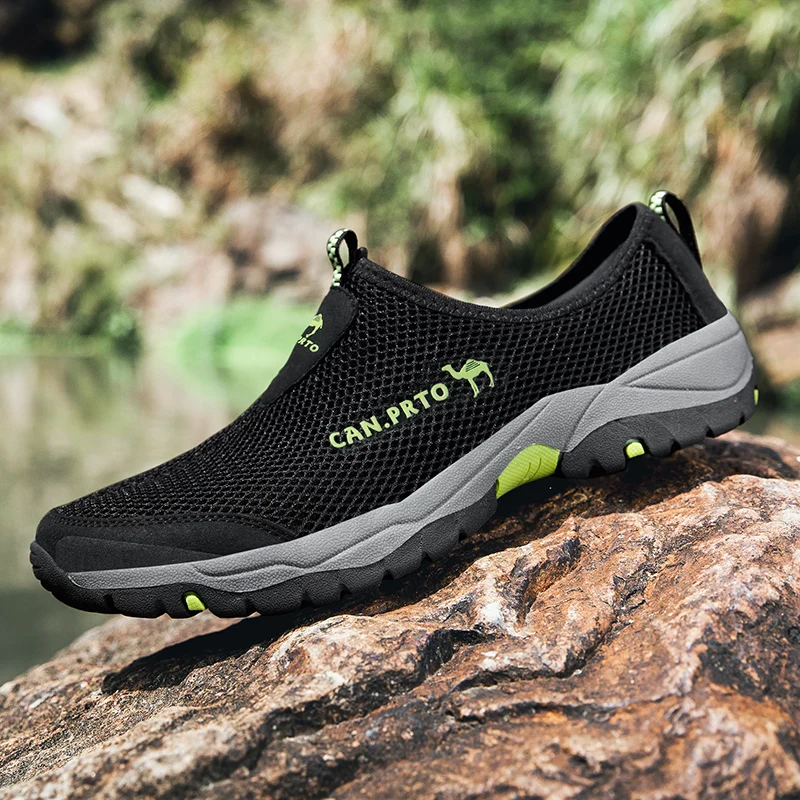 Fashion Summer Shoes Men Casual Shoes Mesh outdoor Breathable Slip-on Flats Men Sneakers Comfortable Water Loafers Zapatillas