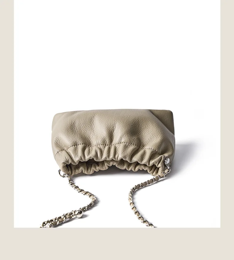 Genuine Leather Women Shoulder Bags Luxury Brand Small Chain Flap Bags for Ladies Handbag Natural Cowskin Female Crossbody Bags