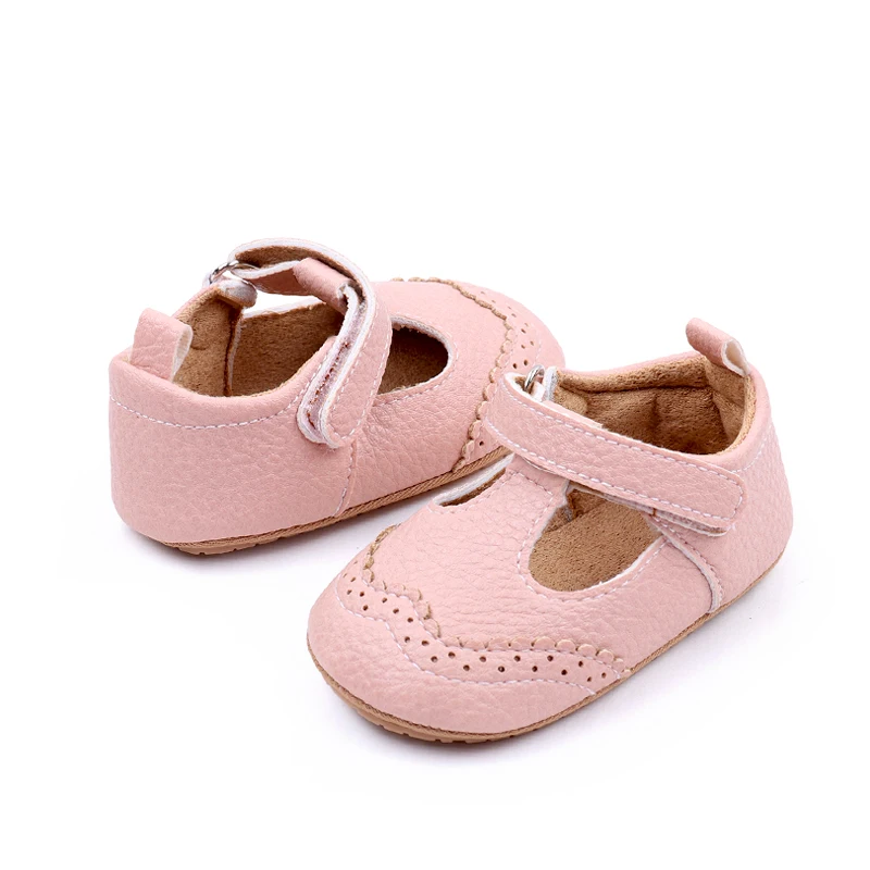 Baby Girl Sandal for Spring and Autumn 0-9-18 Months 11cm/12cm/13cm soft PU and TPR Anti-slip Hollow Breathable 2023 New Fashion