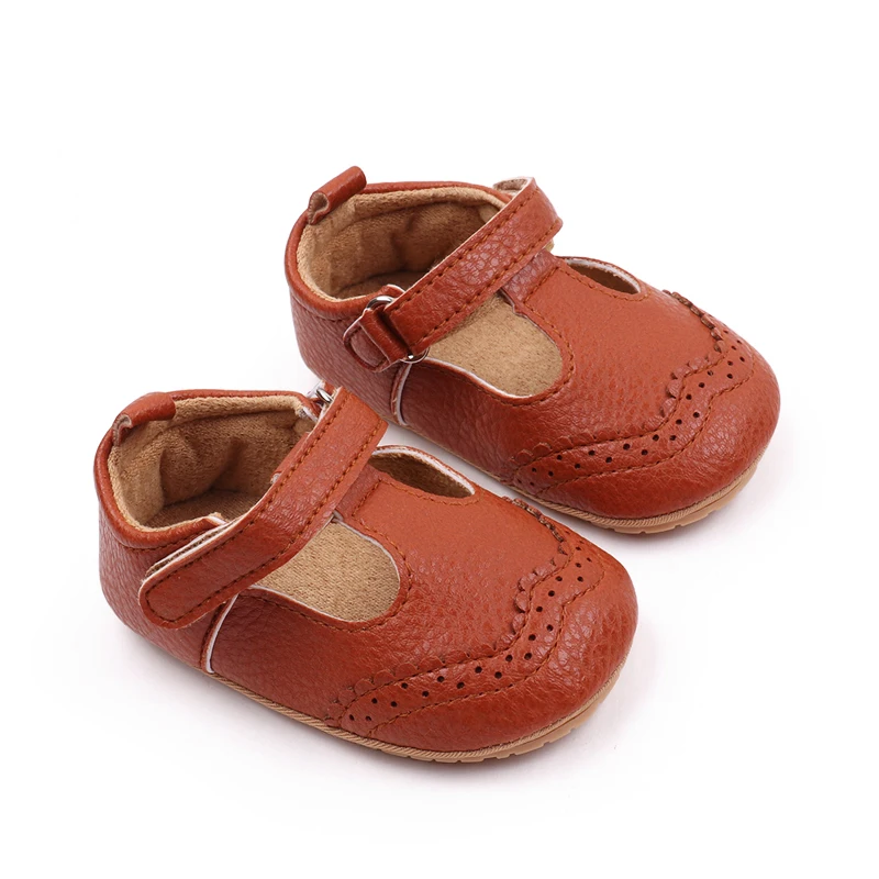 Baby Girl Sandal for Spring and Autumn 0-9-18 Months 11cm/12cm/13cm soft PU and TPR Anti-slip Hollow Breathable 2023 New Fashion