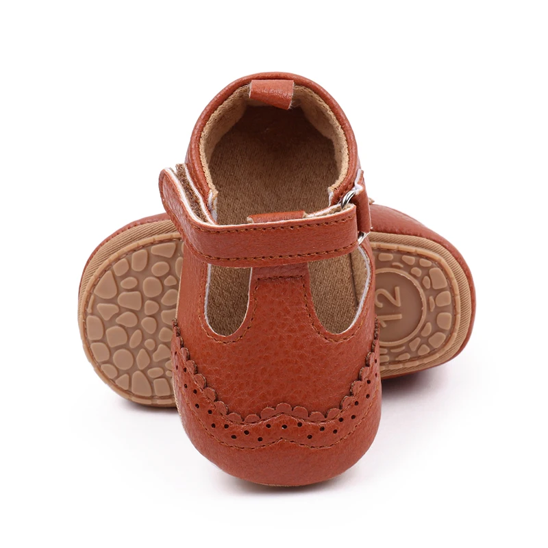Baby Girl Sandal for Spring and Autumn 0-9-18 Months 11cm/12cm/13cm soft PU and TPR Anti-slip Hollow Breathable 2023 New Fashion