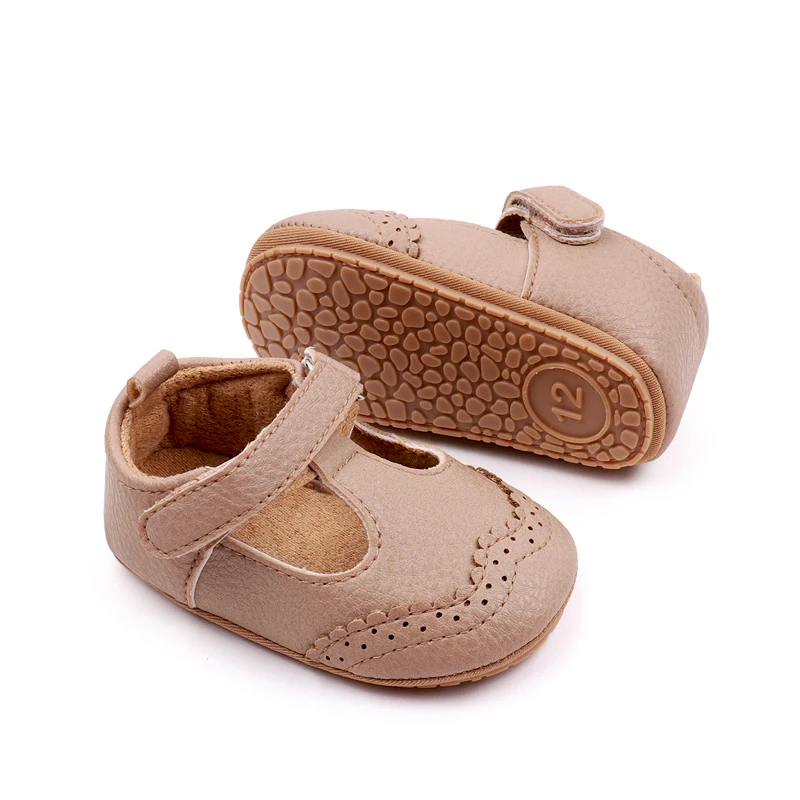 Baby Girl Sandal for Spring and Autumn 0-9-18 Months 11cm/12cm/13cm soft PU and TPR Anti-slip Hollow Breathable 2023 New Fashion