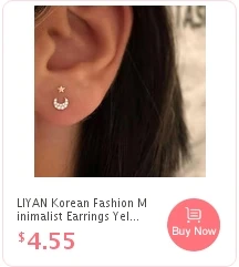 CRMYA Unique Gold Silver Colors Cubic Zirconia CZ Tusk Ear Jacket Stud Earrings For Women Pave Double Spike Earring Jewelry