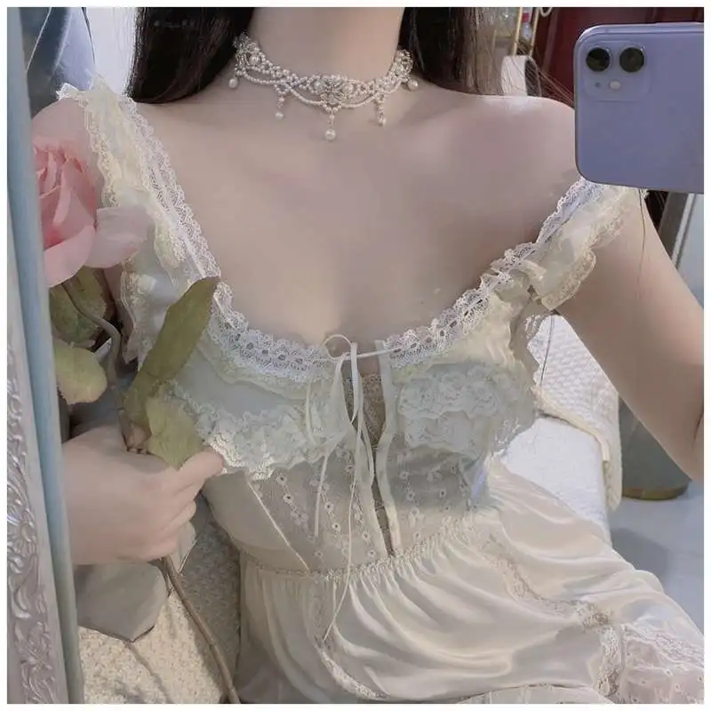 Luxury Vintage Pearl Choker Necklace For Women Princess Gorgeous Multilayers French Romantic Style Clavicle Chain Party Gift