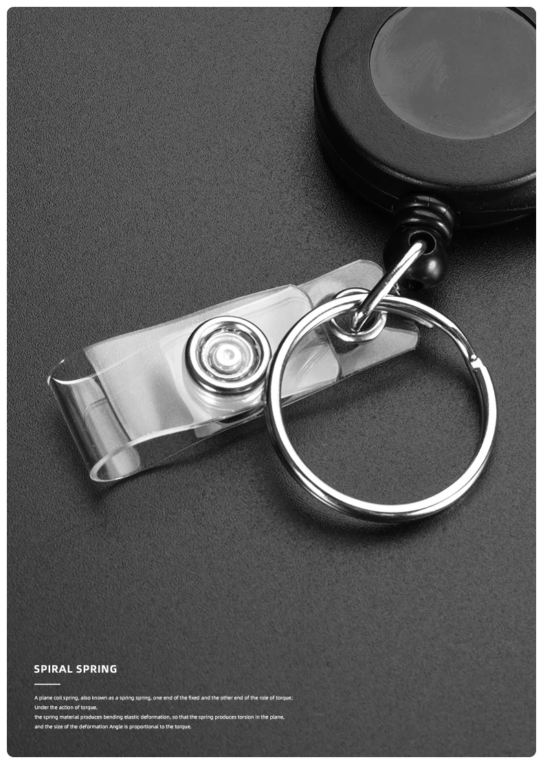 Kevlar Fiber Rope Camping Telescopic Burglar Chain Key Holder Tactical Keychain Outdoor Key Ring Return Retractable Key Chain
