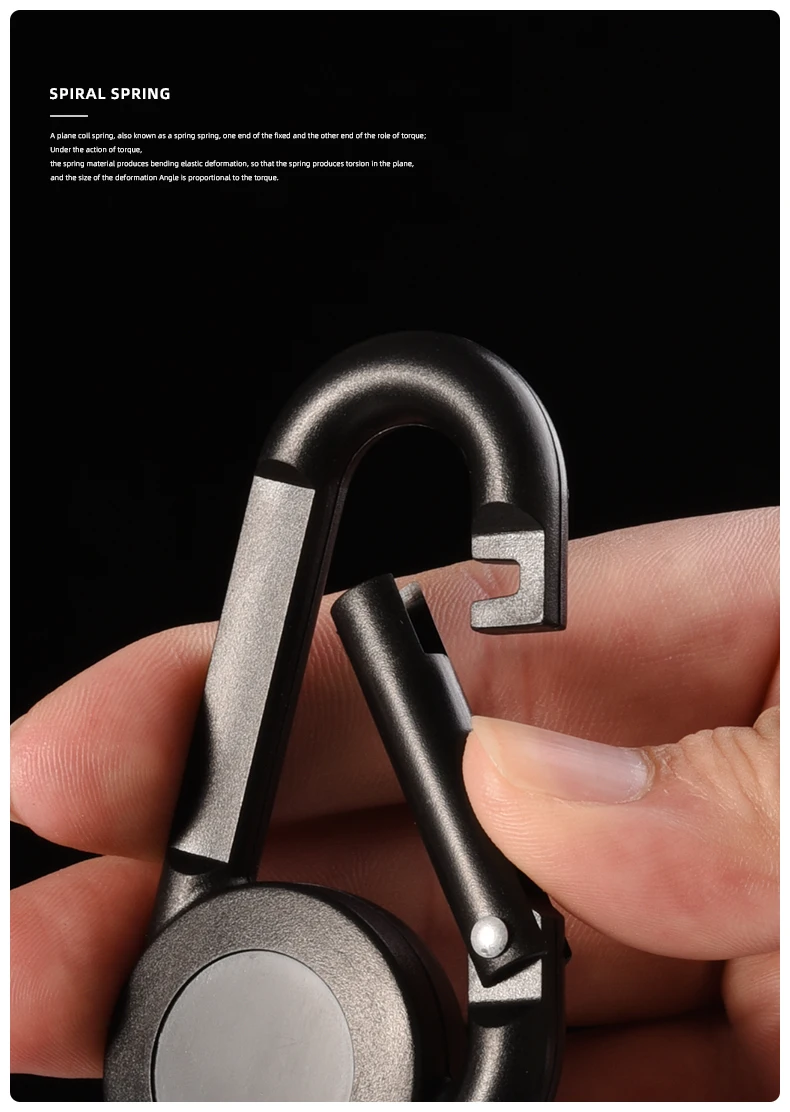 Kevlar Fiber Rope Camping Telescopic Burglar Chain Key Holder Tactical Keychain Outdoor Key Ring Return Retractable Key Chain