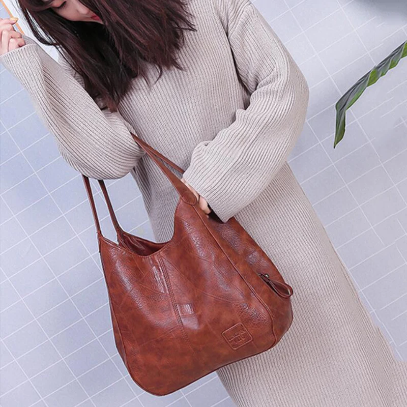 Yogodlns Vintage Women Hand Bag Designers Luxury Handbags Women Shoulder Tote Female Top-handle Bags Fashion Brand