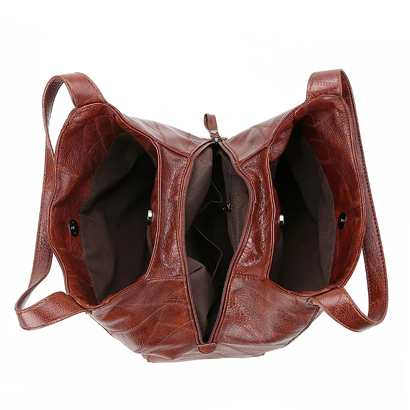 Yogodlns Vintage Women Hand Bag Designers Luxury Handbags Women Shoulder Tote Female Top-handle Bags Fashion Brand