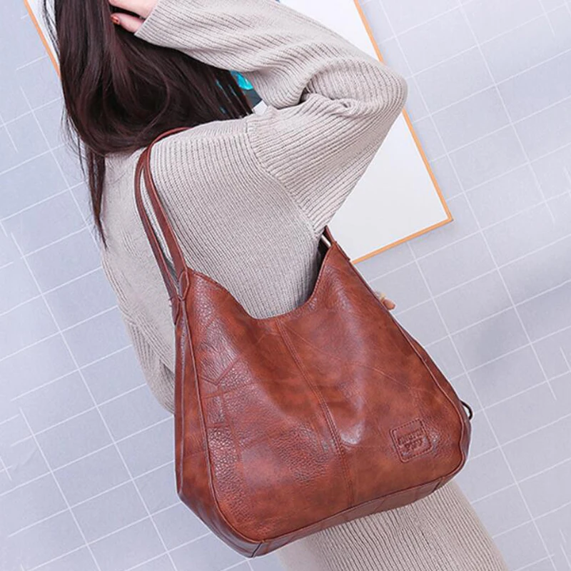 Yogodlns Vintage Women Hand Bag Designers Luxury Handbags Women Shoulder Tote Female Top-handle Bags Fashion Brand