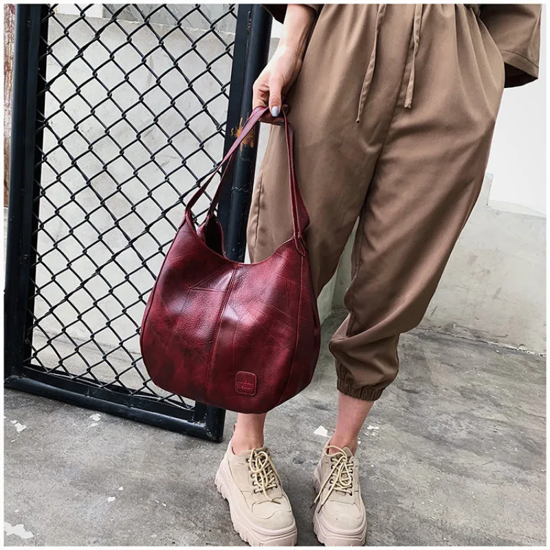 Yogodlns Vintage Women Hand Bag Designers Luxury Handbags Women Shoulder Tote Female Top-handle Bags Fashion Brand