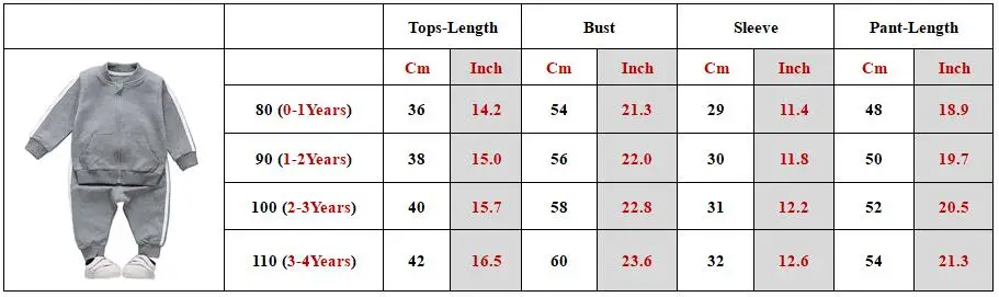 1-7Year Children Sport Suit Girl Long Sleeve Zipper Sweatshirt Pant 2Pcs Set Baby Clothes Kid Boy Tracksuit Autumn Coat A514