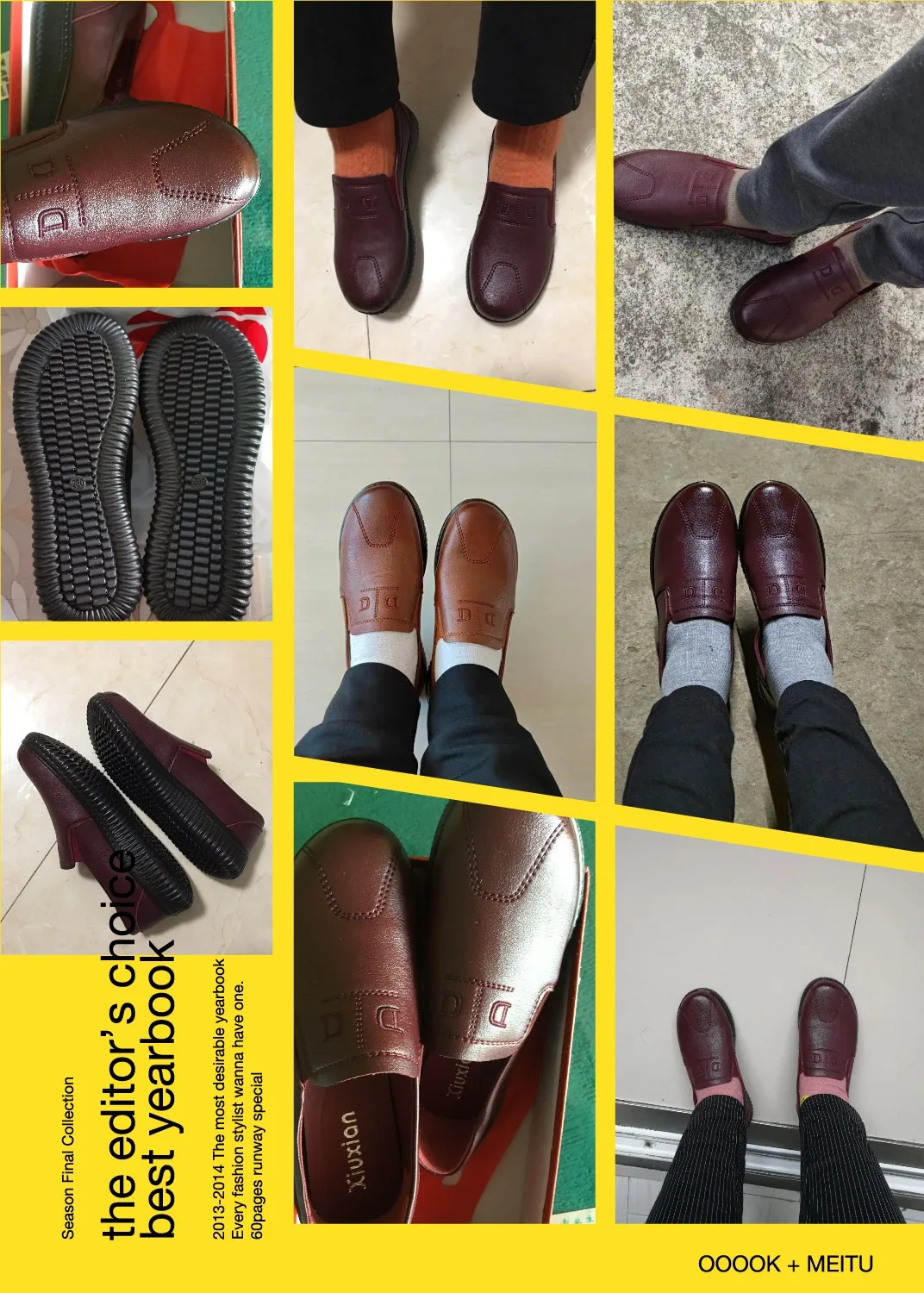 Retro Brown Moccasins Ladies Casual Wedge Leather Sneakers Women Oxford Ballet Flats Mom Comfortable Loafers Plus Size
