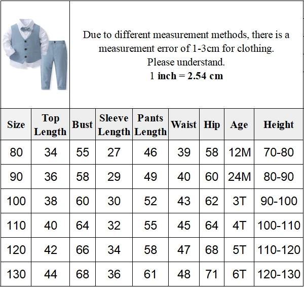 Gentleman Outfits Birthday Costume for Boy Children Spring Autumn Boutique Clothing Set Solid Vest Suit Kids Cotton Formal Wears
