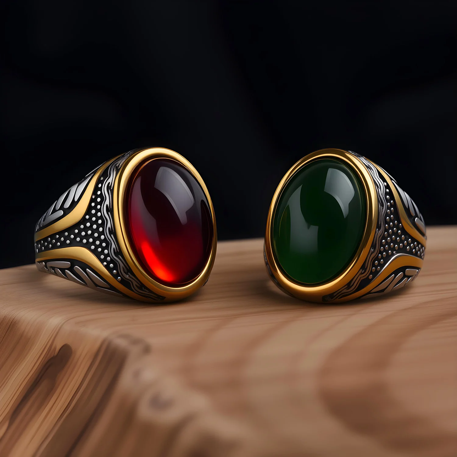 R3231Men's/Women Many Gem style colors 316LStainless Steel Rings Classic Fashion Trend Jewelry High Quality Products